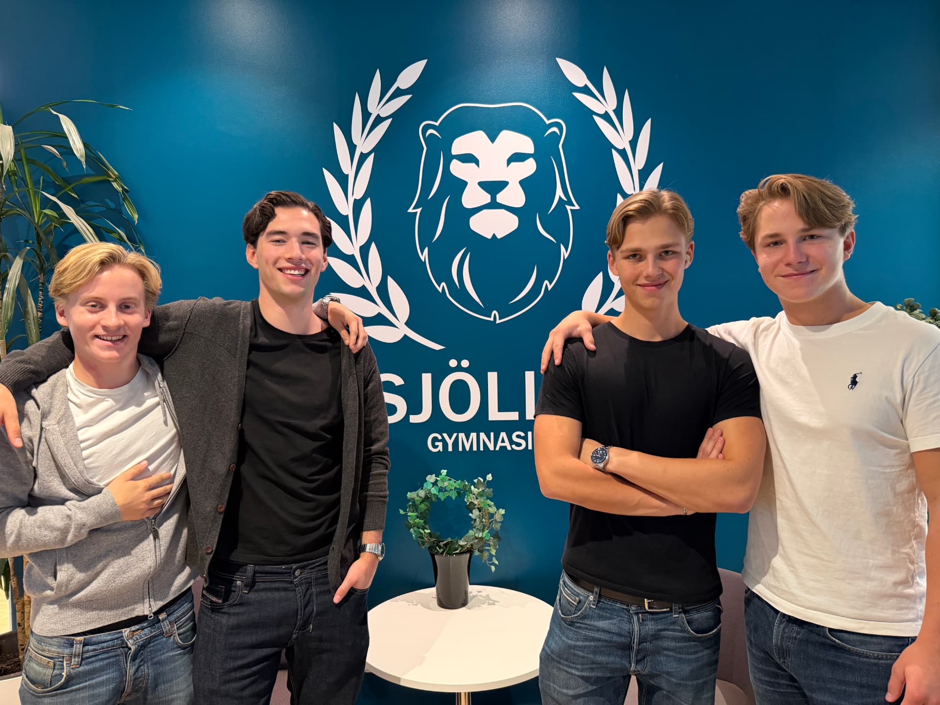 Axel, Dante, Sixten och Hugo – grundarna bakom Jul på Hjul UF